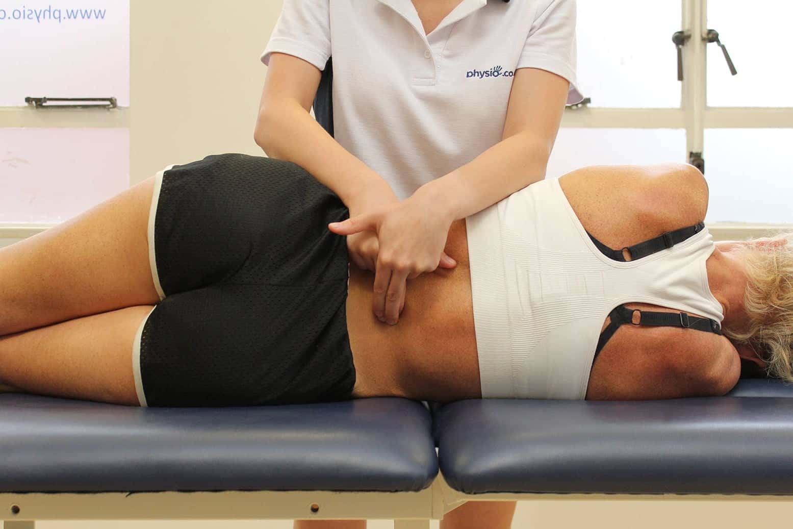 Patient receiving a massage